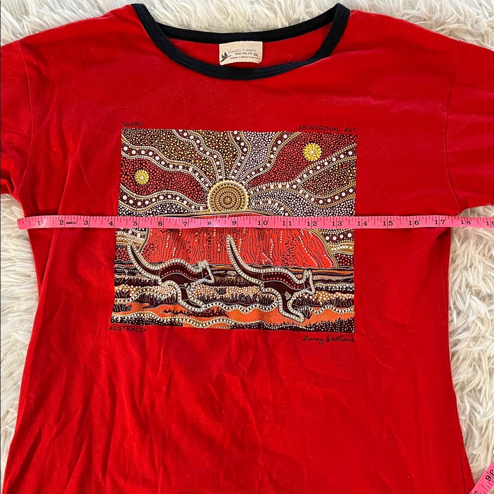 Vintage Goose’s T-Shirts ULURU ABORIGINAL ART AUSTRALIA Danny Eastwood Size XXL - Picture 7 of 7